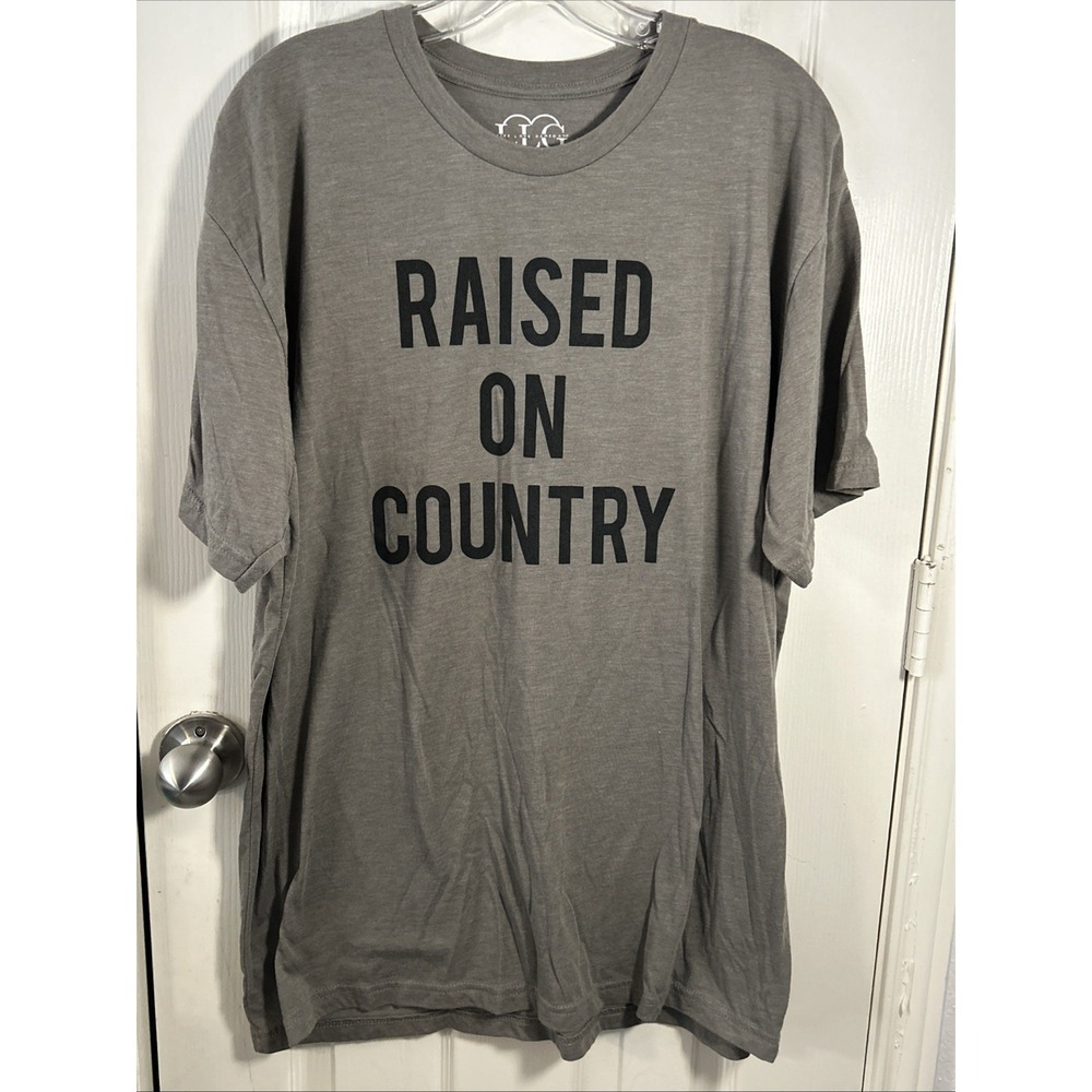 Live‎ Love GameDay Gray Graphic TShirt Womens Size XXL "Raised On Country"